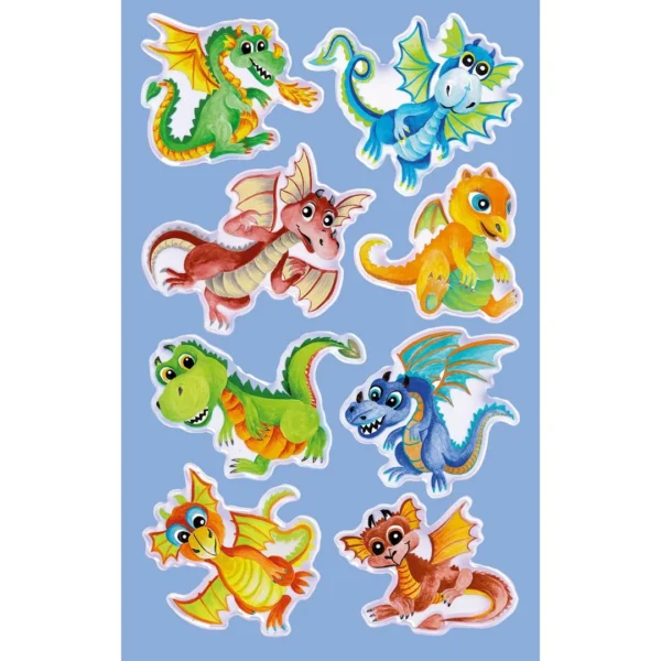 Etikett AVERY dekor dinosaurer