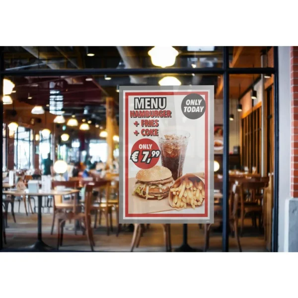 Ramme DURAFRAME A1 magnet selvkle sølv