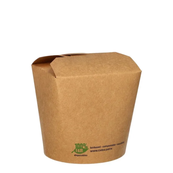 Takeawayboks PURE papp foldet 760ml (25)