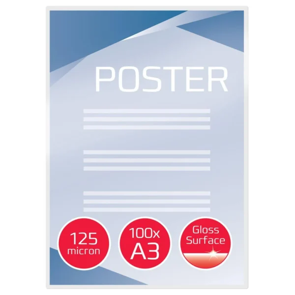 Lamineringslomme GBC A3 125my (100)