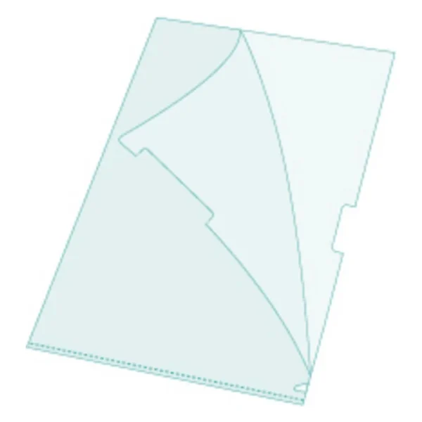 Plastomslag EXACOMPTA A4 L åpning (10)