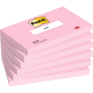 Notatblokk POST-IT 76X127 rosa(6)