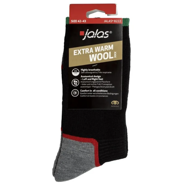 Ullsokk JALAS 8222 36-38 sort/rød