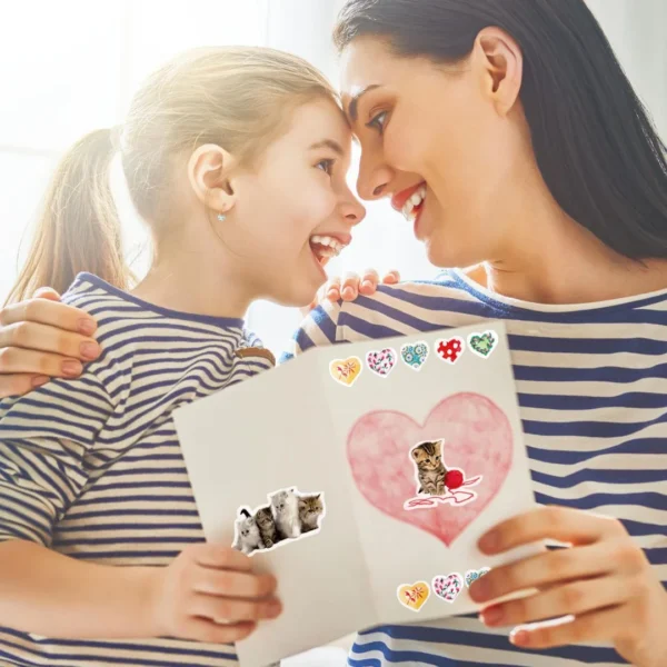 Etikett AVERY dekor søte kattunger (3)