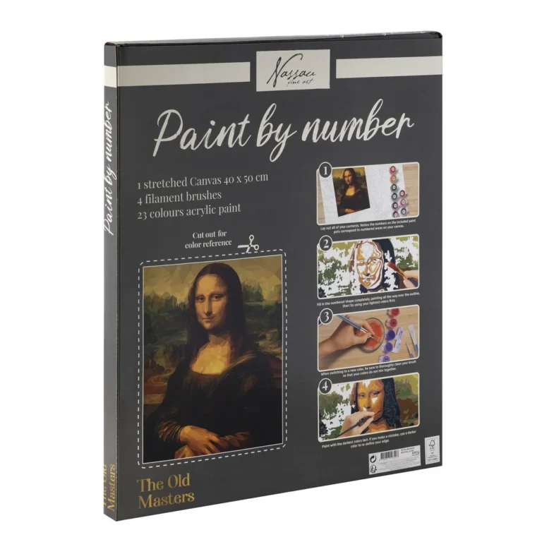 Paint by number Mona Lisa 40x50cm - Bilde 2