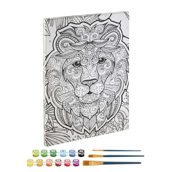Paint By Number Lion Canvas - 30x40cm