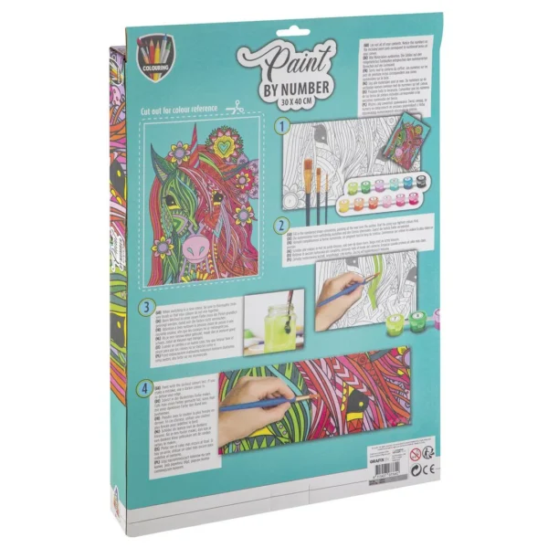 Paint By Number Unicorn Canvas-30x40cm