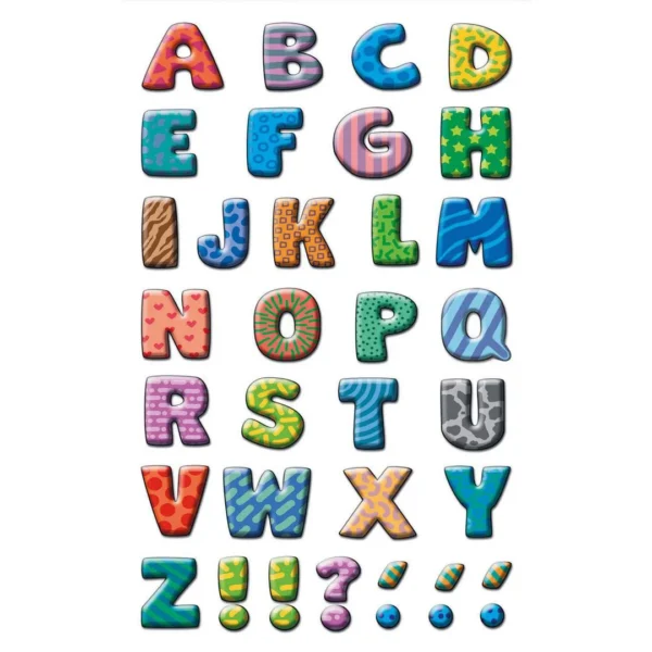 Etikett AVERY dekor bokstaver (3)