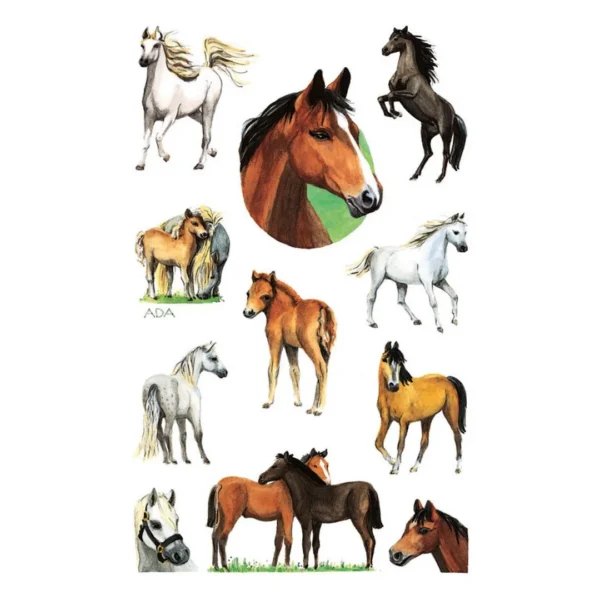 Etikett AVERY dekor hester (2)