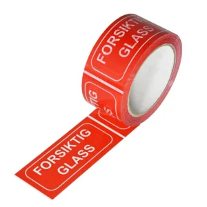 Emballasjetape 50mmx66m FORSIKTIG GLASS
