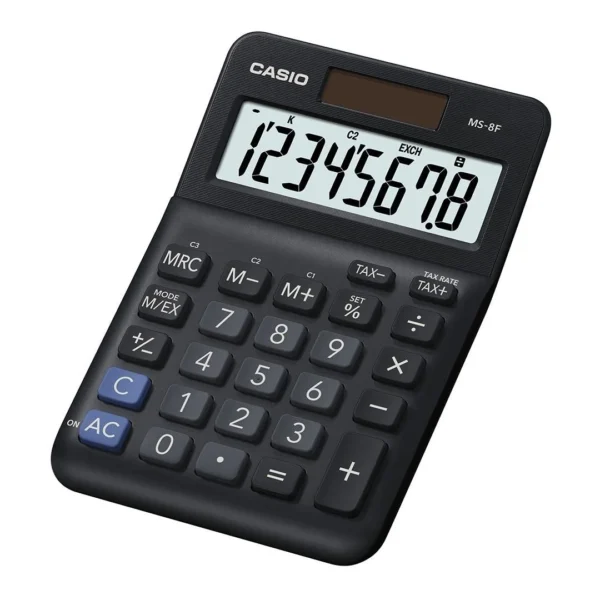 Bordregner CASIO MS-8F Mini Sort