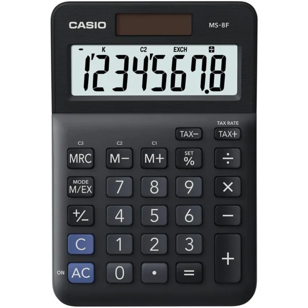 Bordregner CASIO MS-8F Mini Sort