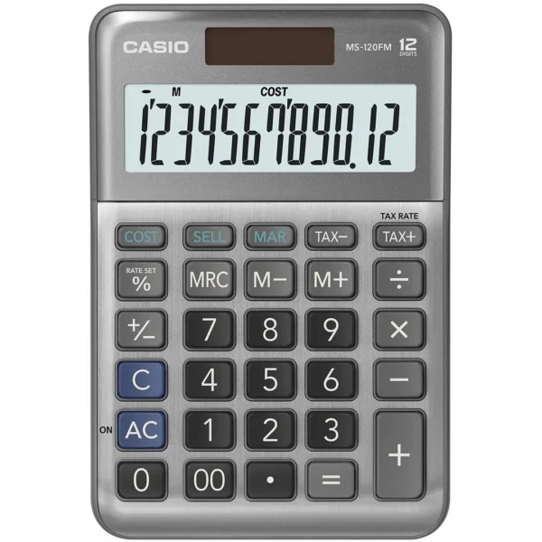 Bordregner CASIO MS-120FM Mini Sølv