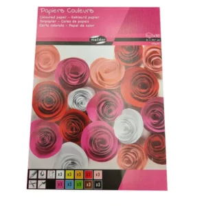 Fargeblokk MAILDOR A4 120g 30 blad 10frg