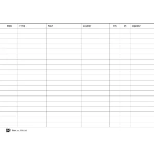 Besøksprotokoll EMO 26x21cm 96 blad