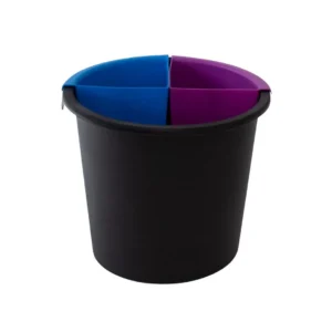 Avfallsbeholder HYKAB 14L sort m/2 inns.