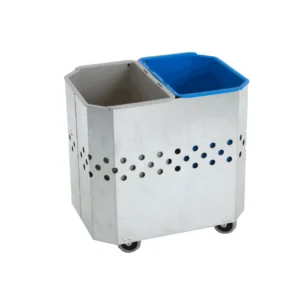 Avfallsbeholder HYKAB Putte 2x9L Zink