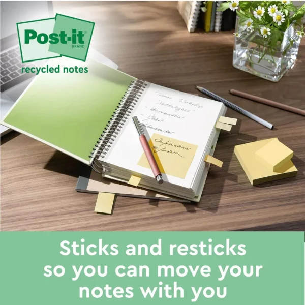 Notatblokk POST-IT SSN76x76 resi gul (4)