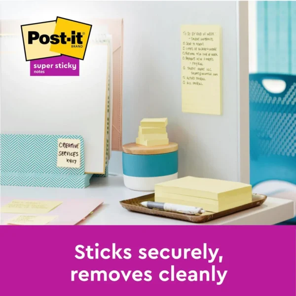 Notatblokk POST-IT SSN48x48 resi gul (3)