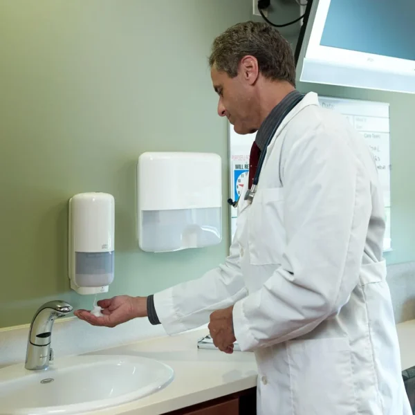 Dispenser TORK sensor skum/flyt. S4 hvit