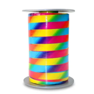 Gavebånd 200mx10mm RAINBOW