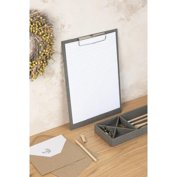 Ordrebrett BIGSO Alex A4 enkel grå