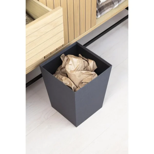 Papirkurv BIGSO Sofia kvadratisk sort