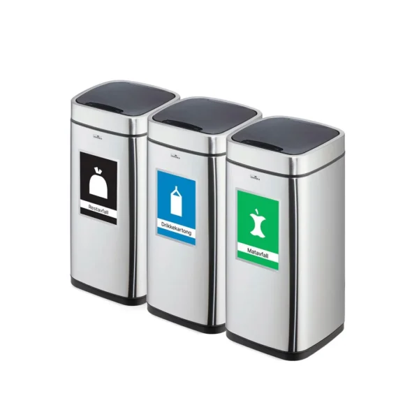 Avfallsbeholder DURABIN NoTouch 35L stål