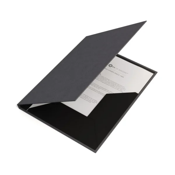 Strikkmappe BIGSO Paulina A4 2kl sort