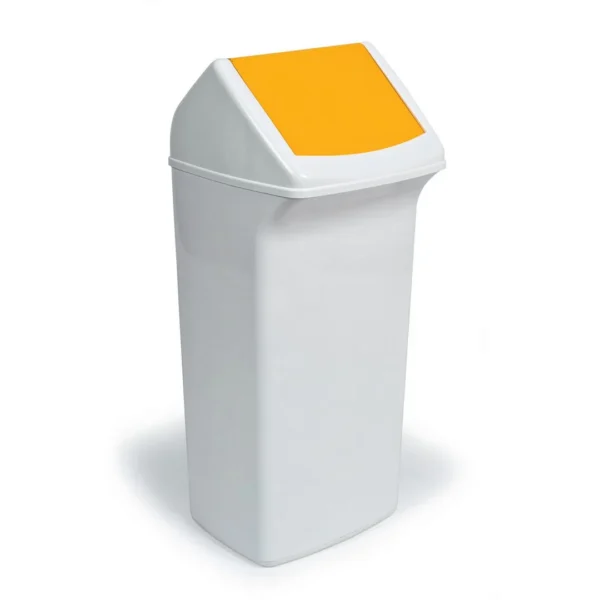 Vippelokk DURABIN 40L rektangulær gul