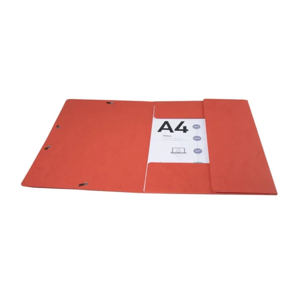 Strikkmappe EXACOMPTA A4 3klaff 425g rød