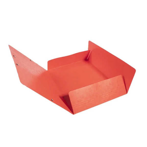 Strikkmappe EXACOMPTA A4 3klaff 425g rød