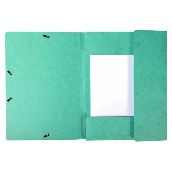 Strikkmappe EXACOMPTA A4 3klaff 425g grø