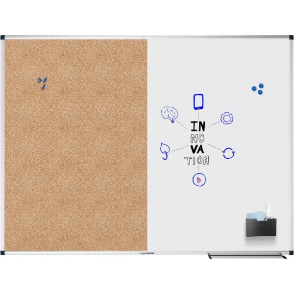 Kombitavle LEGAMASTER kork/WB 90x120