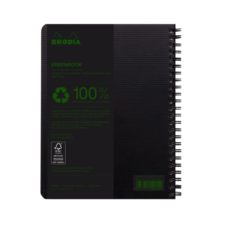 Notatbok RHODIA GreenBook A5+ 90g linjer - Bilde 5