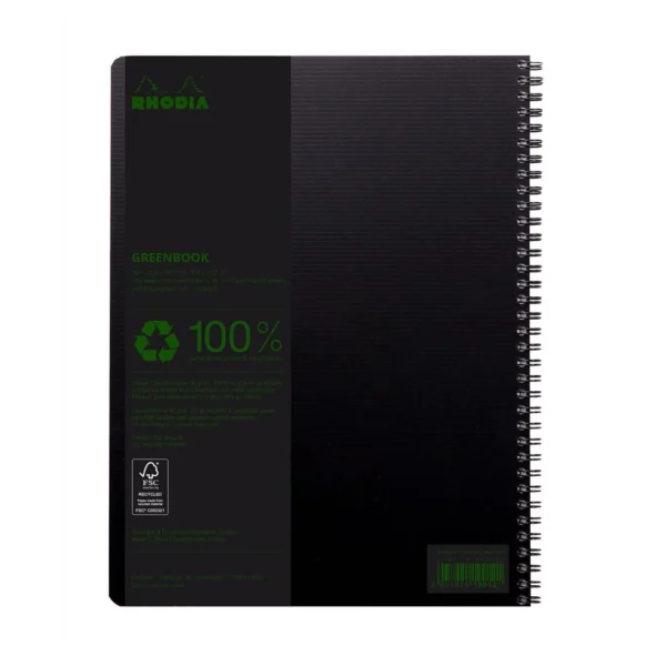 Notatbok RHODIA GreenBook A4+ 90g ruter