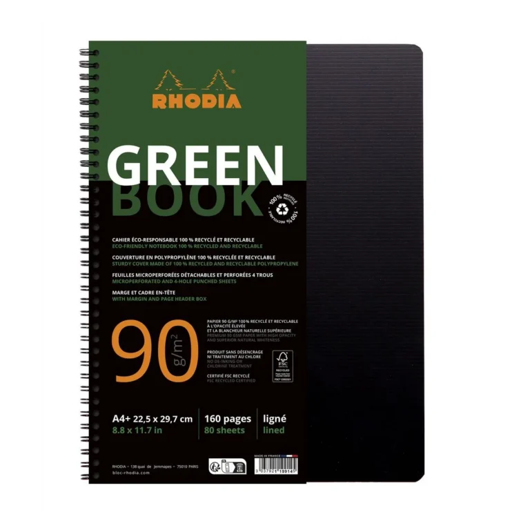 Notatbok RHODIA GreenBook A4+ 90g linjer - Bilde 7