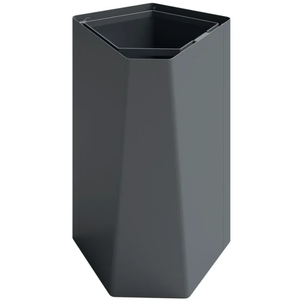 Avfallsbeholder KITE u lokk 70L antrasit