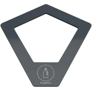 Lokk KITE for plast, antrasitt