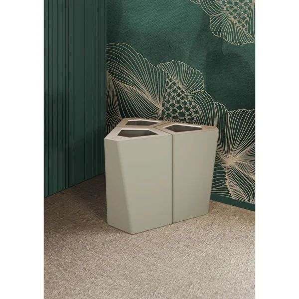 Avfallsbeholder KITE u. lokk 70L varmgrå