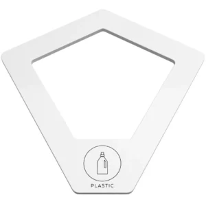 Lokk KITE for plast, hvit