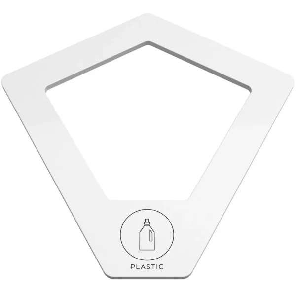 Lokk KITE for plast, hvit