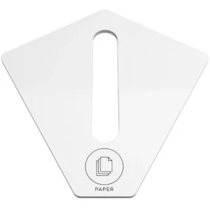 Lokk KITE for papir, hvit