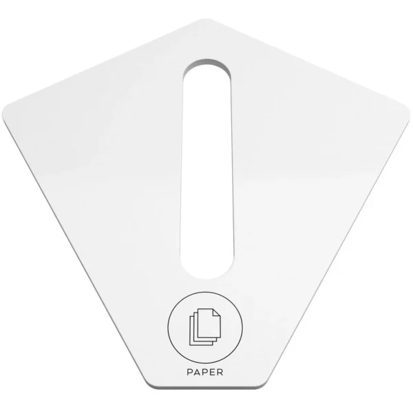 Lokk KITE for papir, hvit