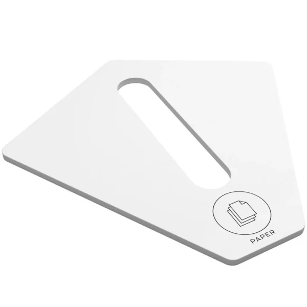 Lokk KITE for papir, hvit