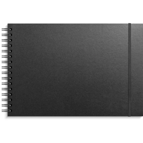 Skissebok GRIEG A4 liggende sort