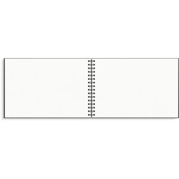 Skissebok GRIEG A4 liggende sort