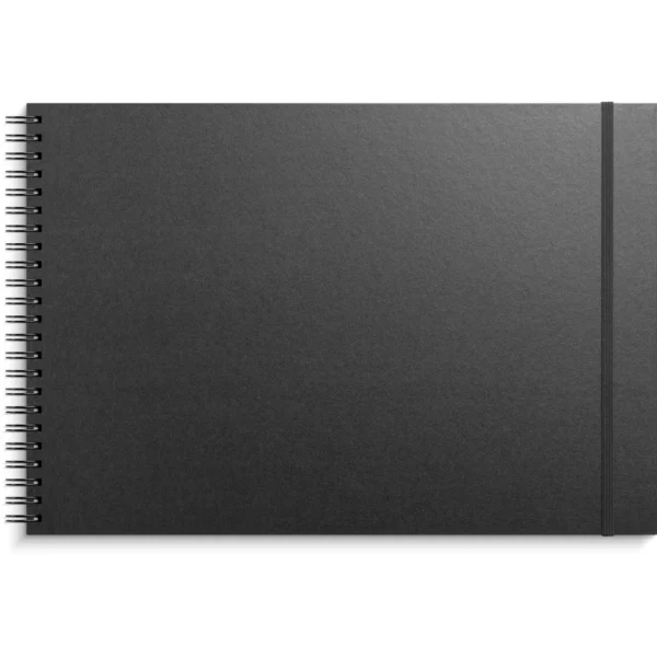 Skissebok GRIEG A3 liggende sort