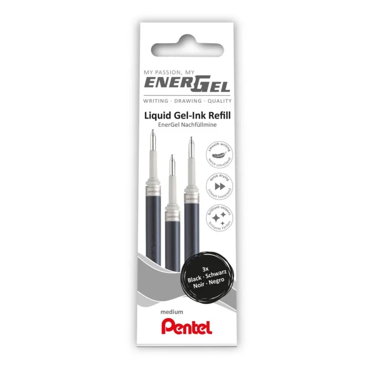 Refill geleroller PENTEL 0,7mm sort (3)