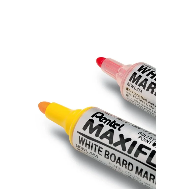 Whiteboardpenn PENTEL Maxiflo M rund rød - Bilde 2